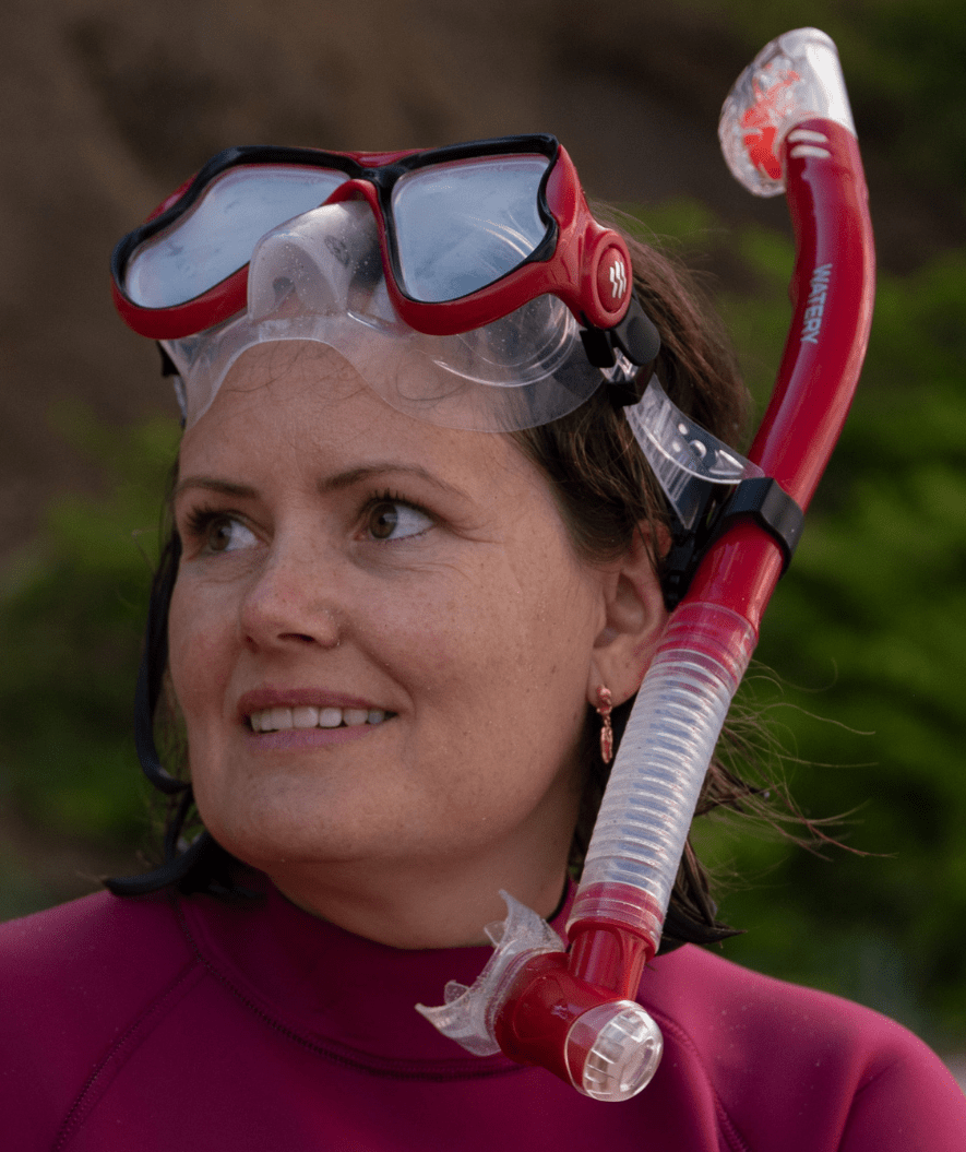 Watery Combo snorkel set for adults - Hudson Full-dry - Blue