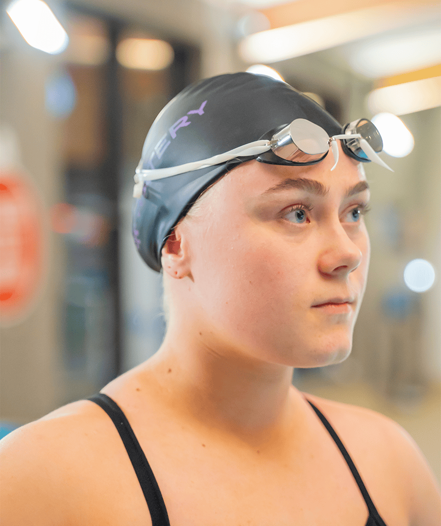 Watery swim googles - Proflex Swedish Mirror - Black/silver