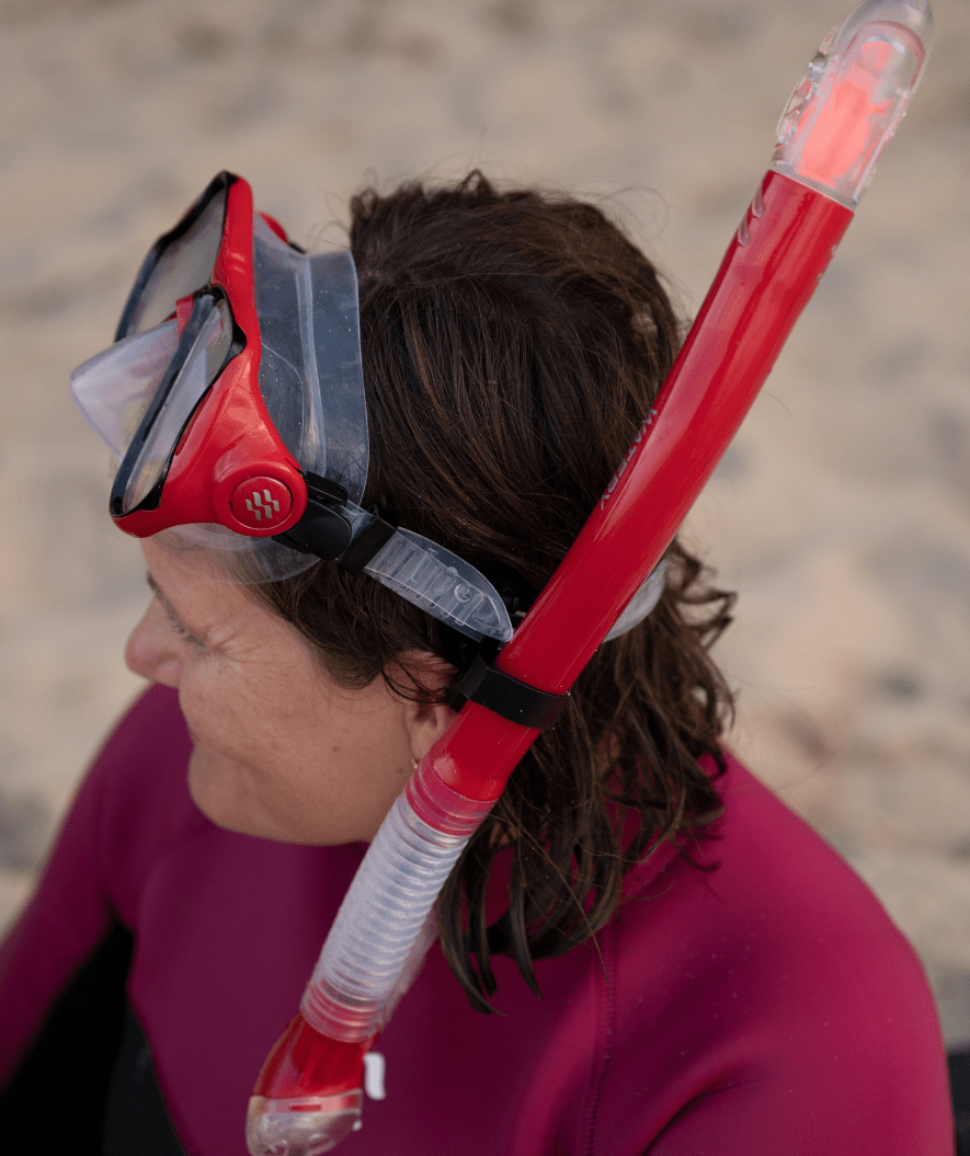 Watery Combo snorkel set for adults - Hudson Full-dry - Blue