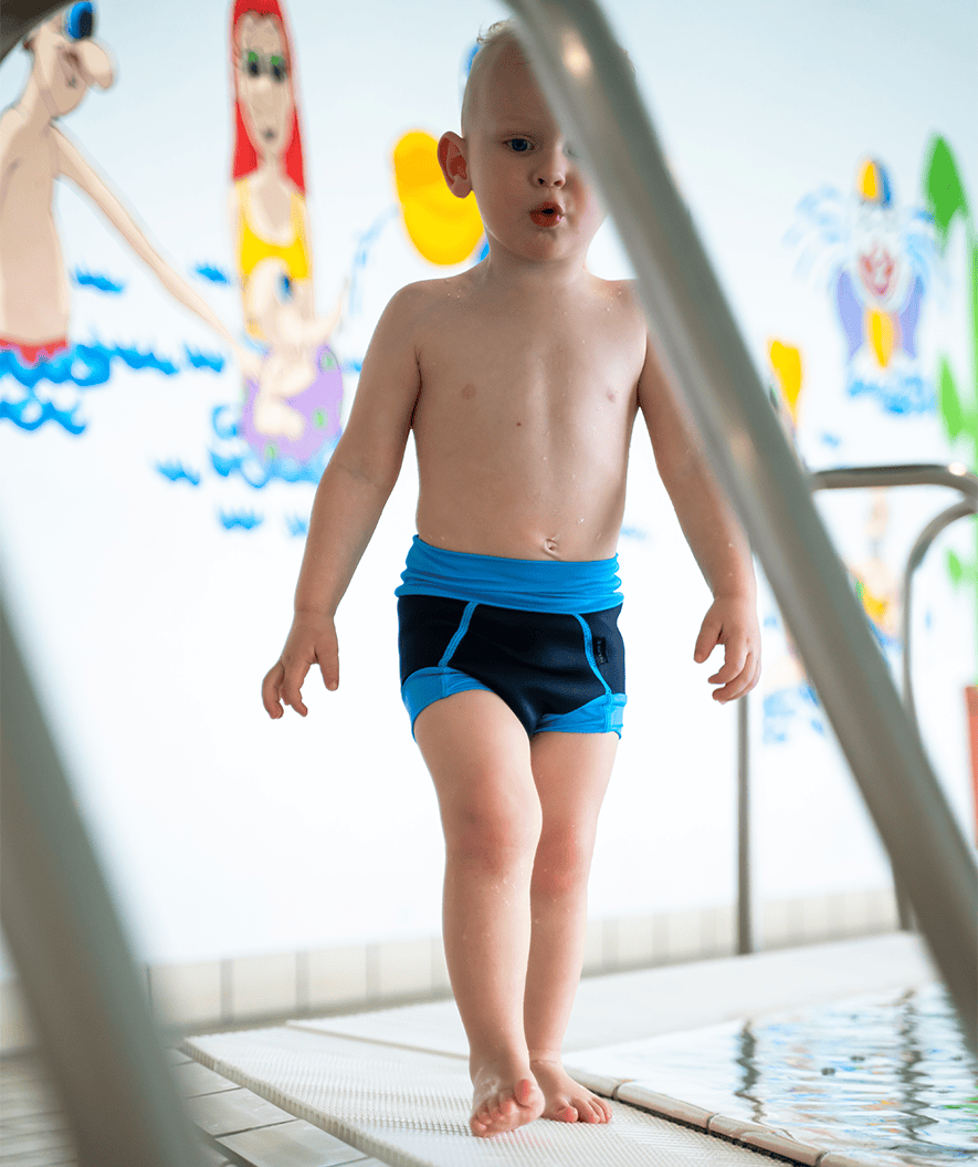 Watery swim nappies for kids - Neoprene Swim Nappy - Atlantic Blue