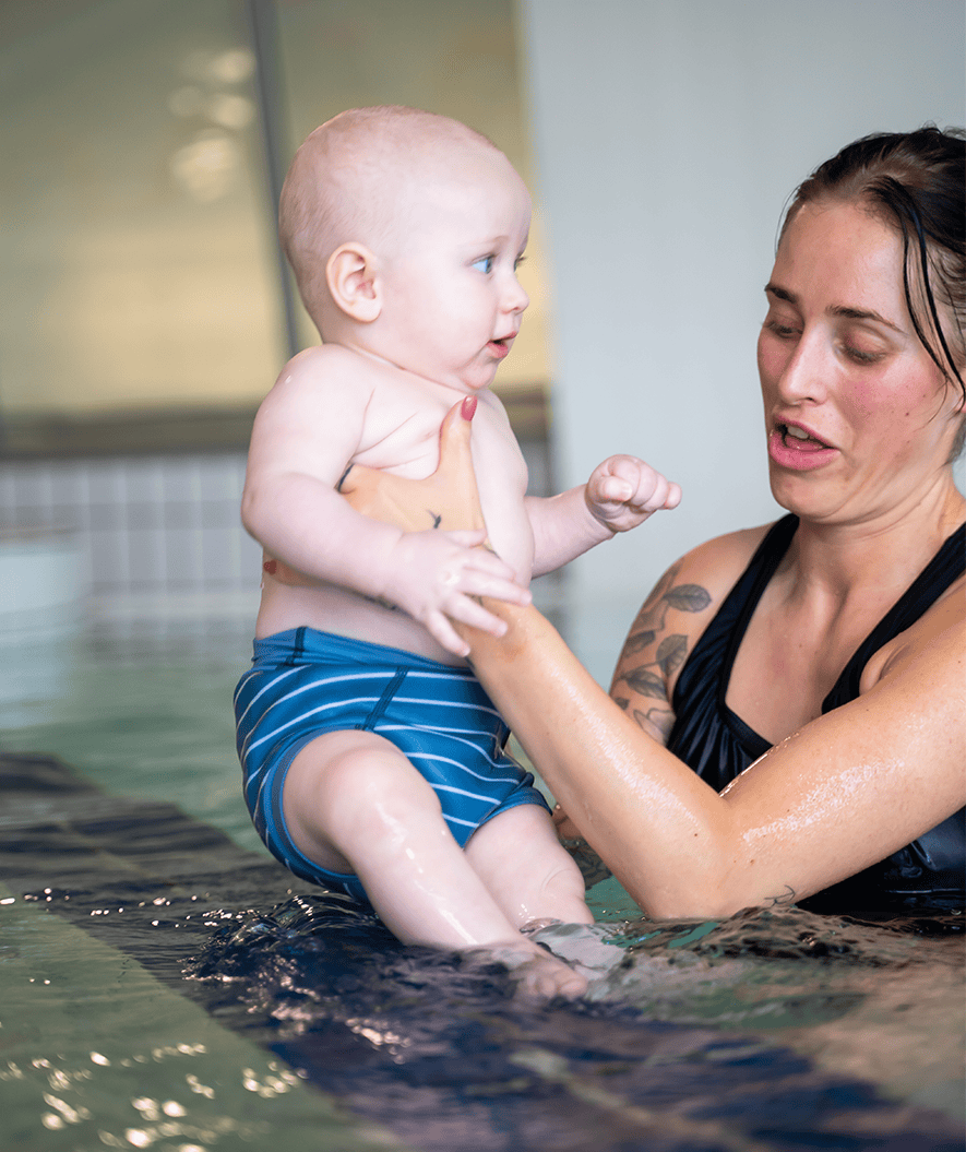 Watery swim nappies for kids - Neoprene Swim Nappy - Purple Stripes