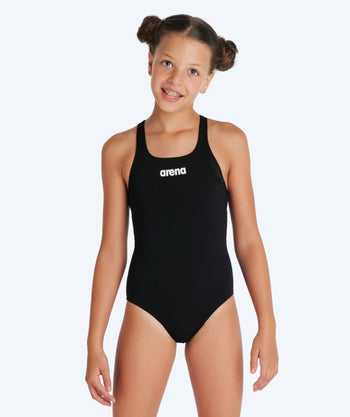 Arena swimsuit for girls - Team Swim Pro Solid - Black