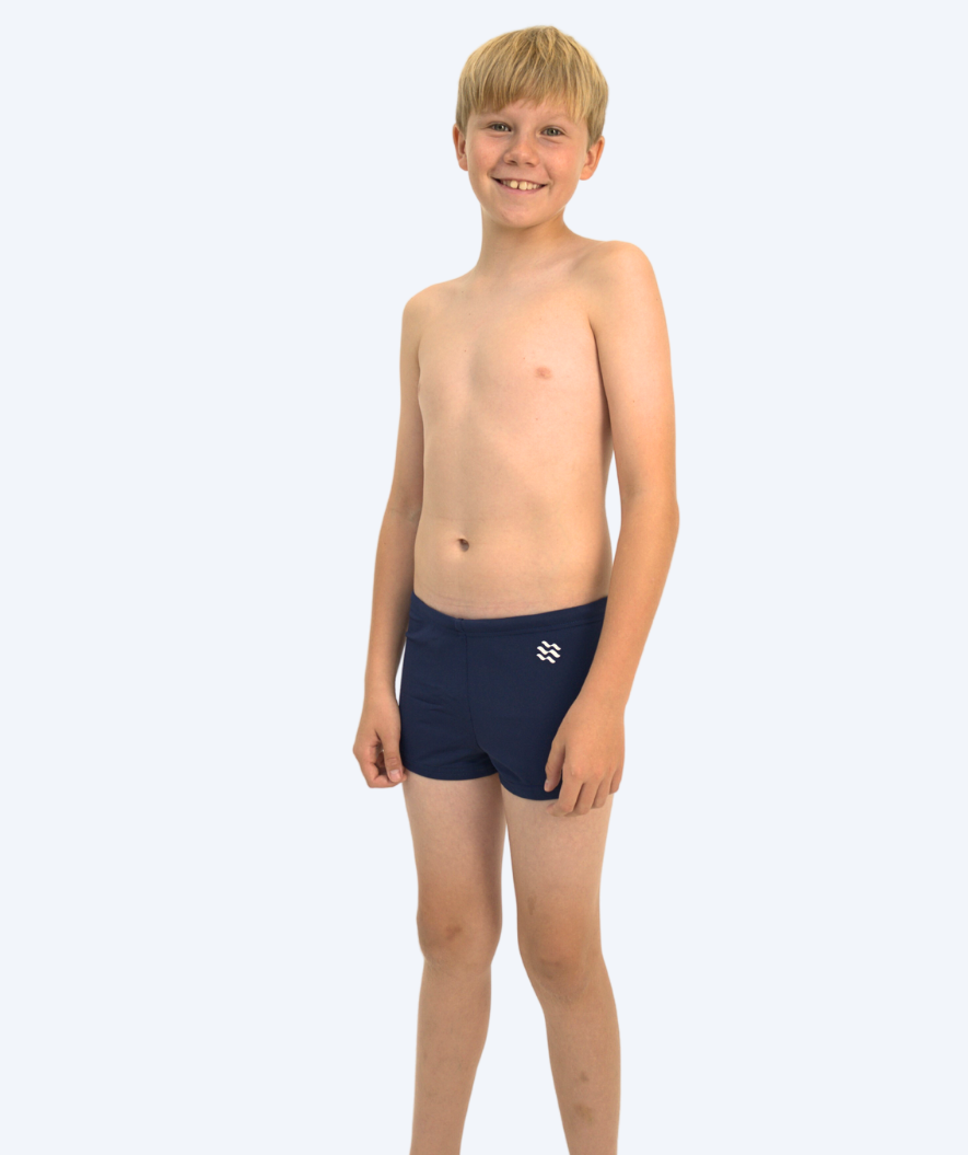 Watery swim trunks for boys - Flaming Vegas Eco - Mystic Blue