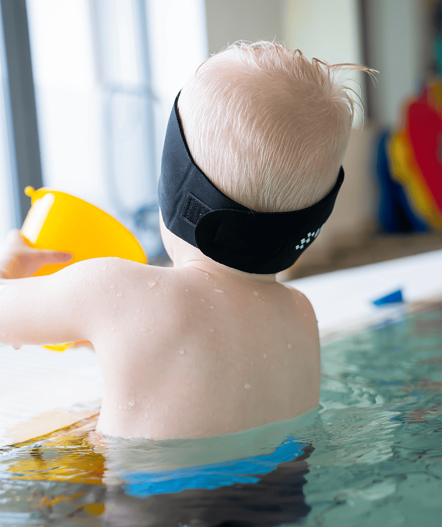 Watery earband for kids - Black