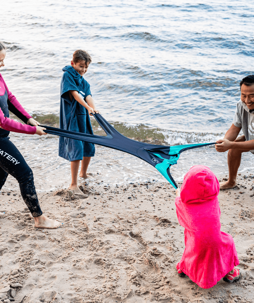 Watery UV wetsuit for kids - Calypso Full-Body - Blue/dark blue