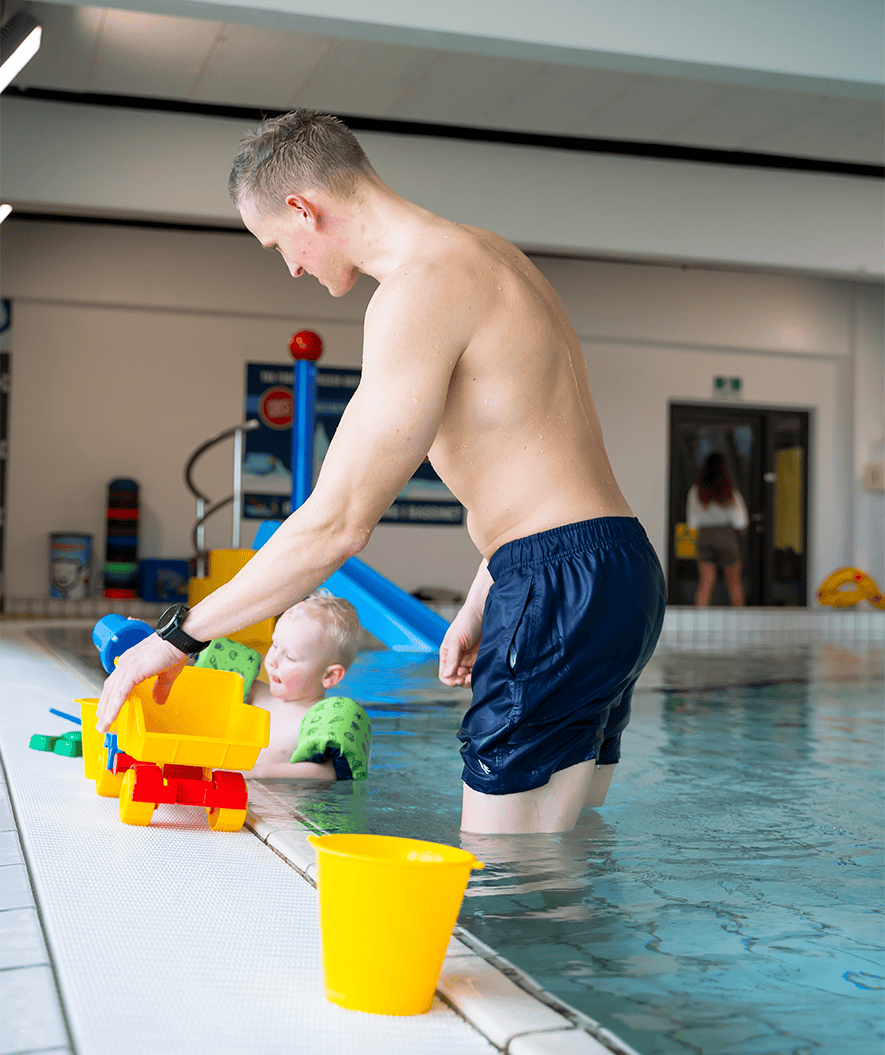 Watery swim shorts for men - Waverly - Dark blue