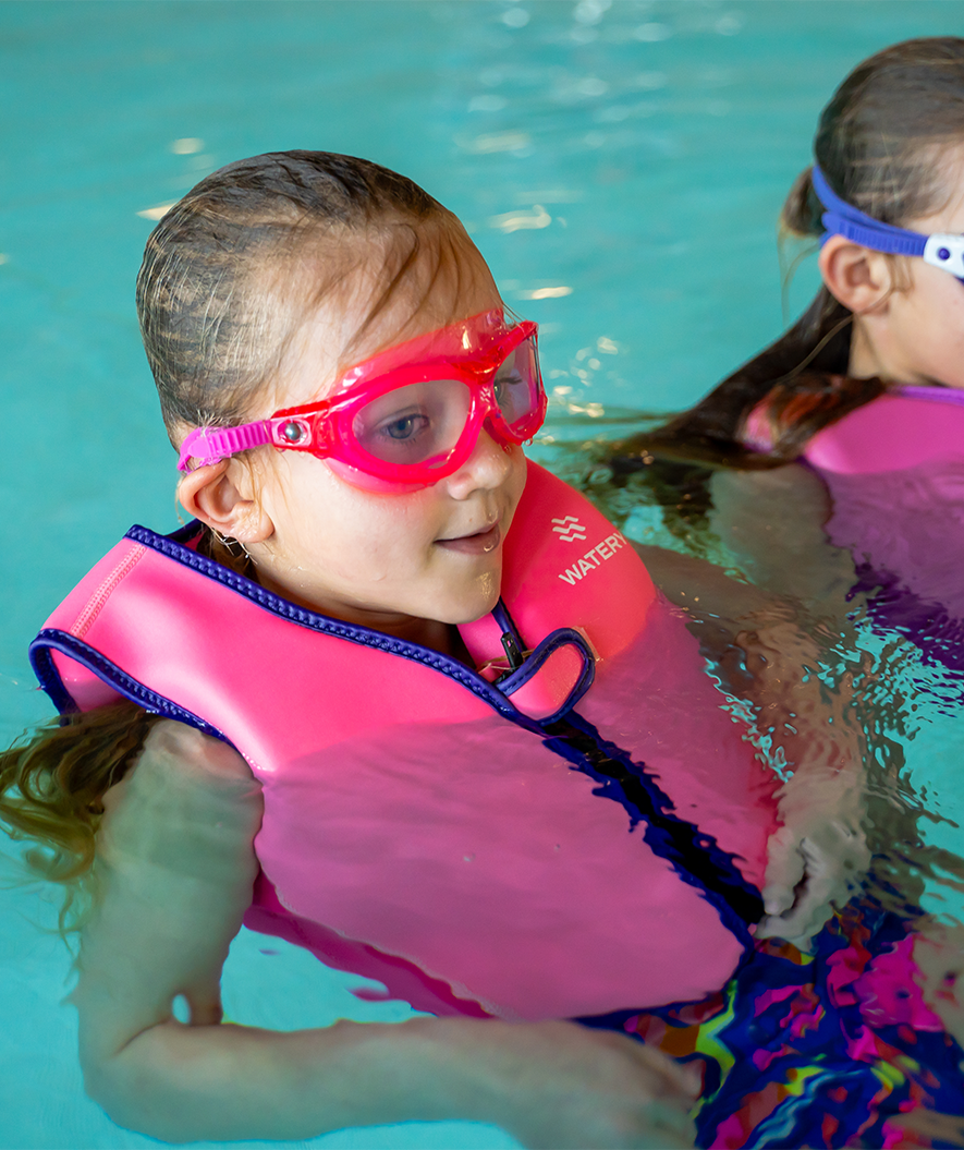 Watery swimming goggles for kids - Mantis 2.0 - Atlantic Pink/clear