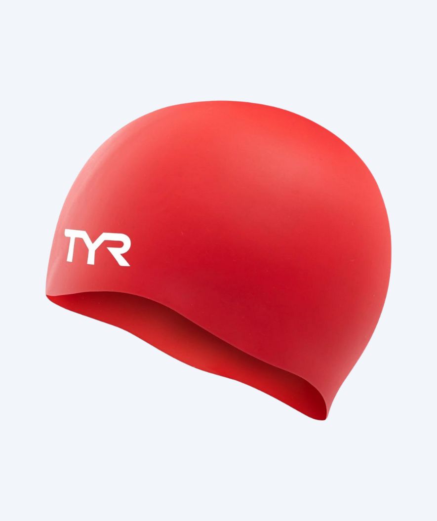 TYR swim cap - Silicone - Red