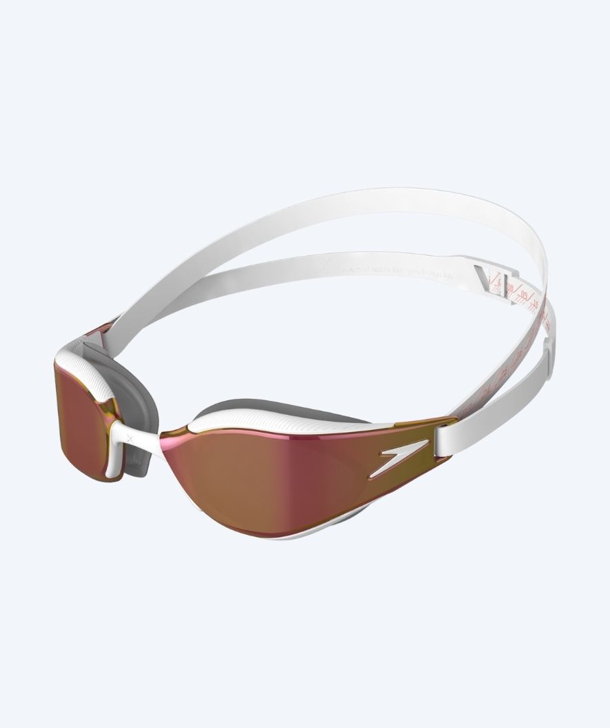 Speedo Elite swim goggles - Fastskin Hyper Elite Mirror - Gold/white