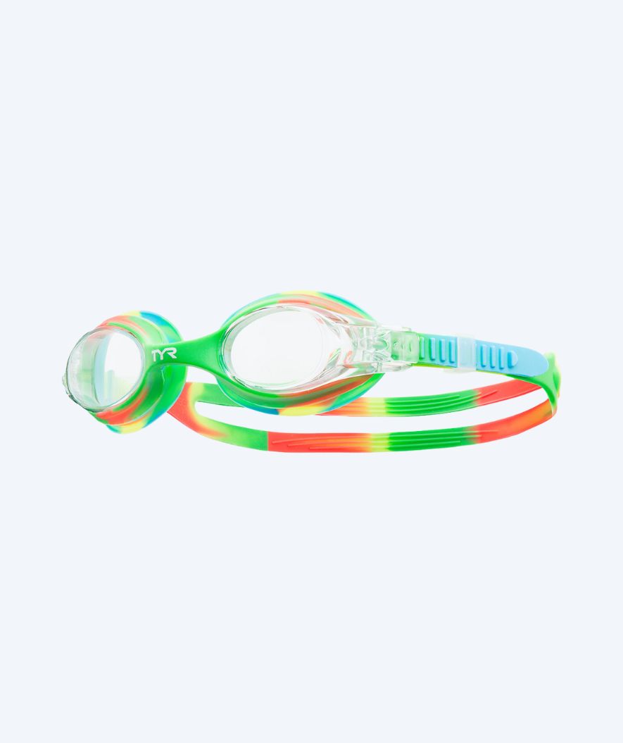 TYR swimming goggles for kids - Swimple - Green/orange