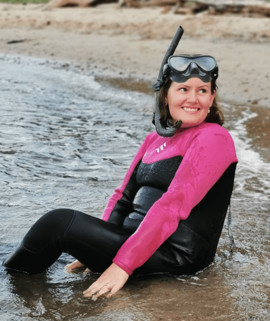 Watery wetsuit for women - Gecko (3mm) - Dust pink