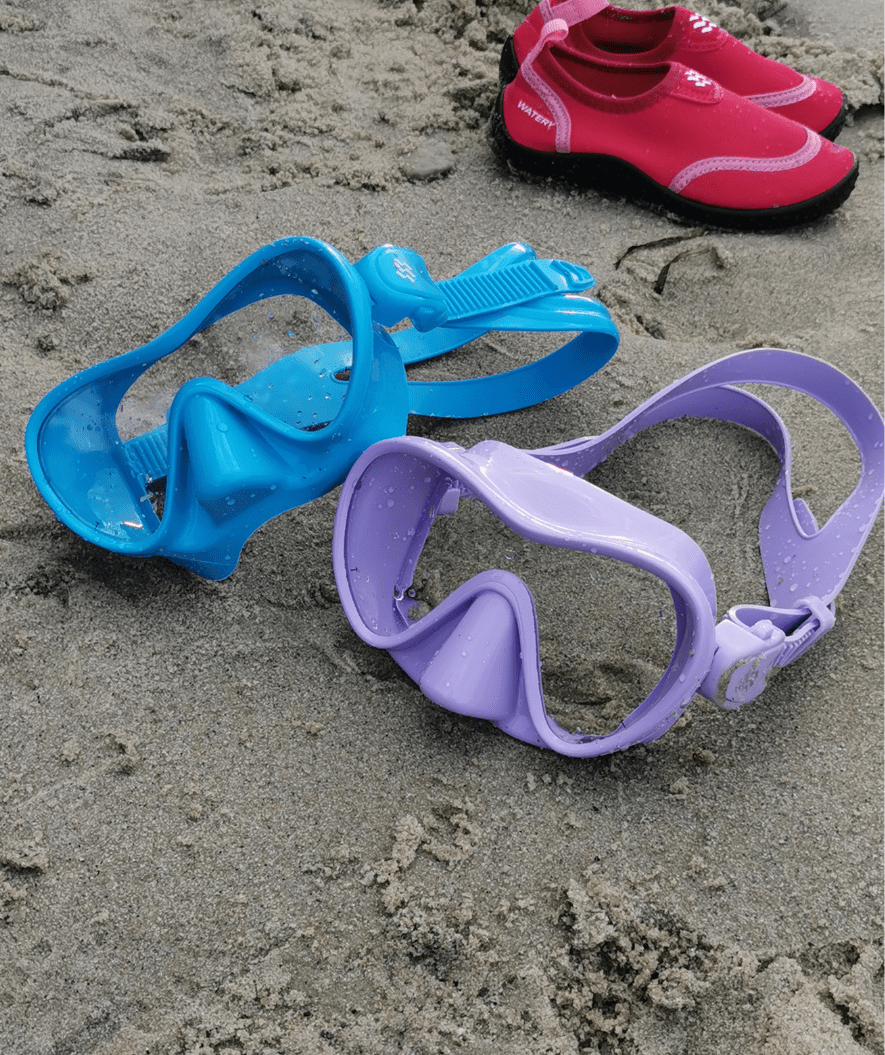 Watery diving mask for kids (4-12) - Cliff - Grey