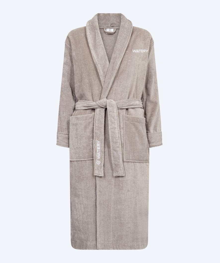 Watery bathrobe for women - Mariana - Grey