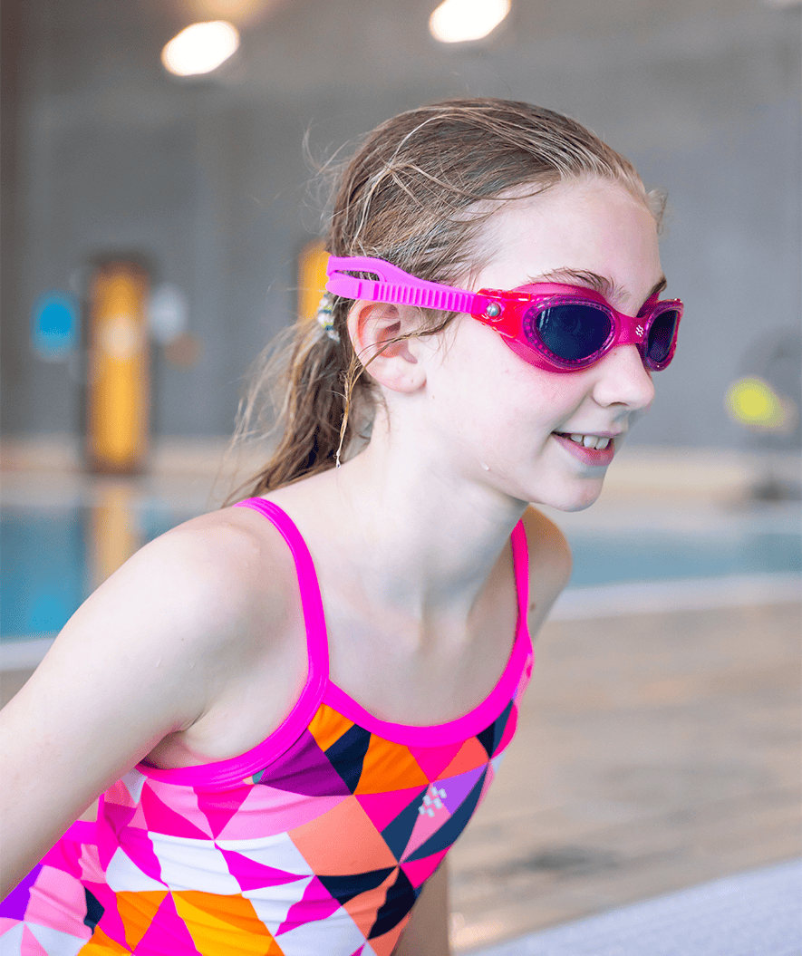 Watery diving goggles for kids - Pacific - Blue (Smoke lens)