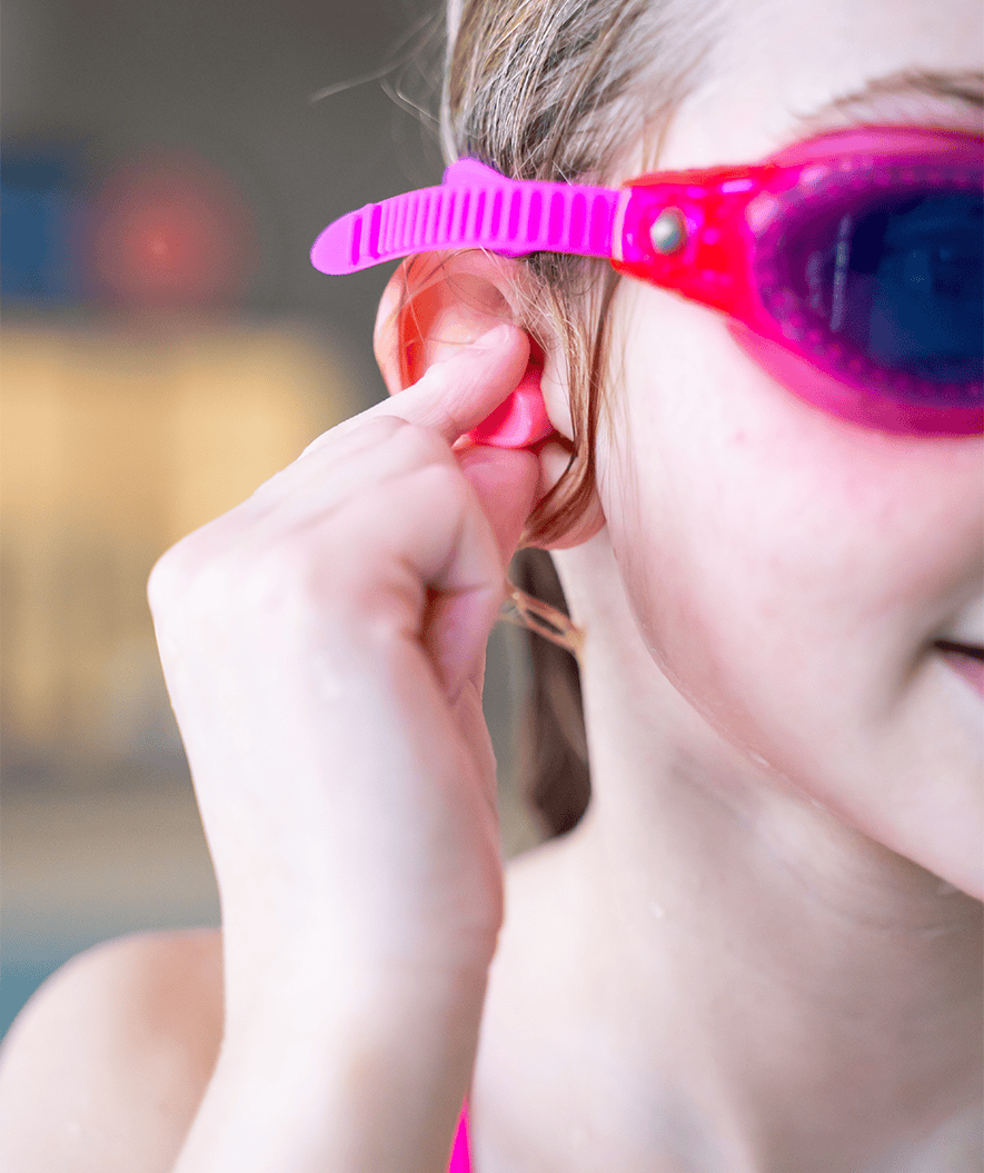 Watery earplugs for kids - Indra 6 par - Light pink