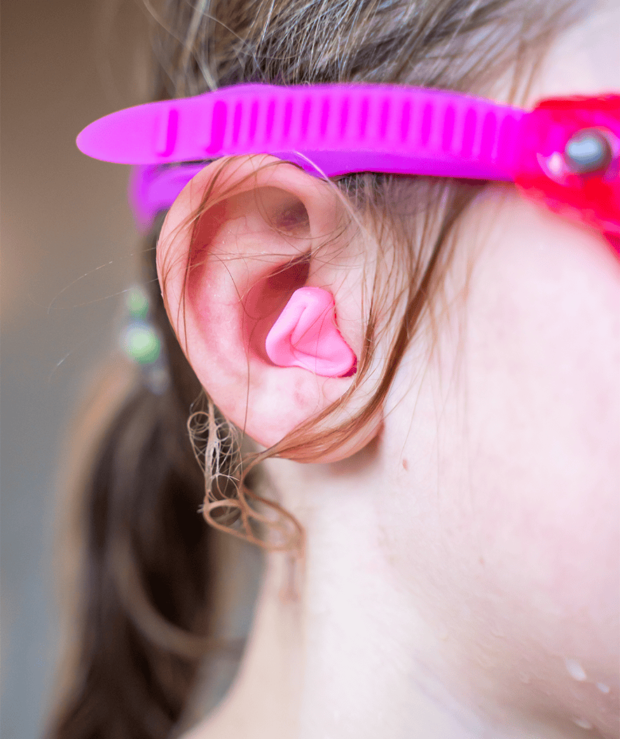 Watery earplugs for kids - Indra 6 par - Light pink