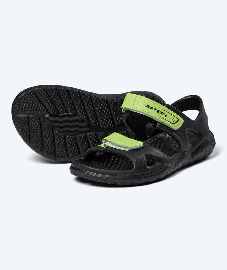 Watery swim sandals for kids - Ozana - Black/green