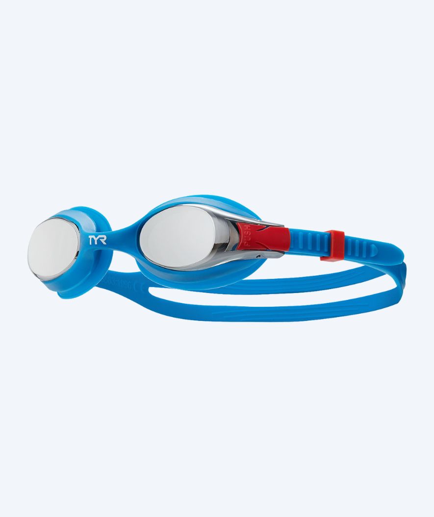TYR swimming goggles for kids - Swimple Mirror - Blue/red