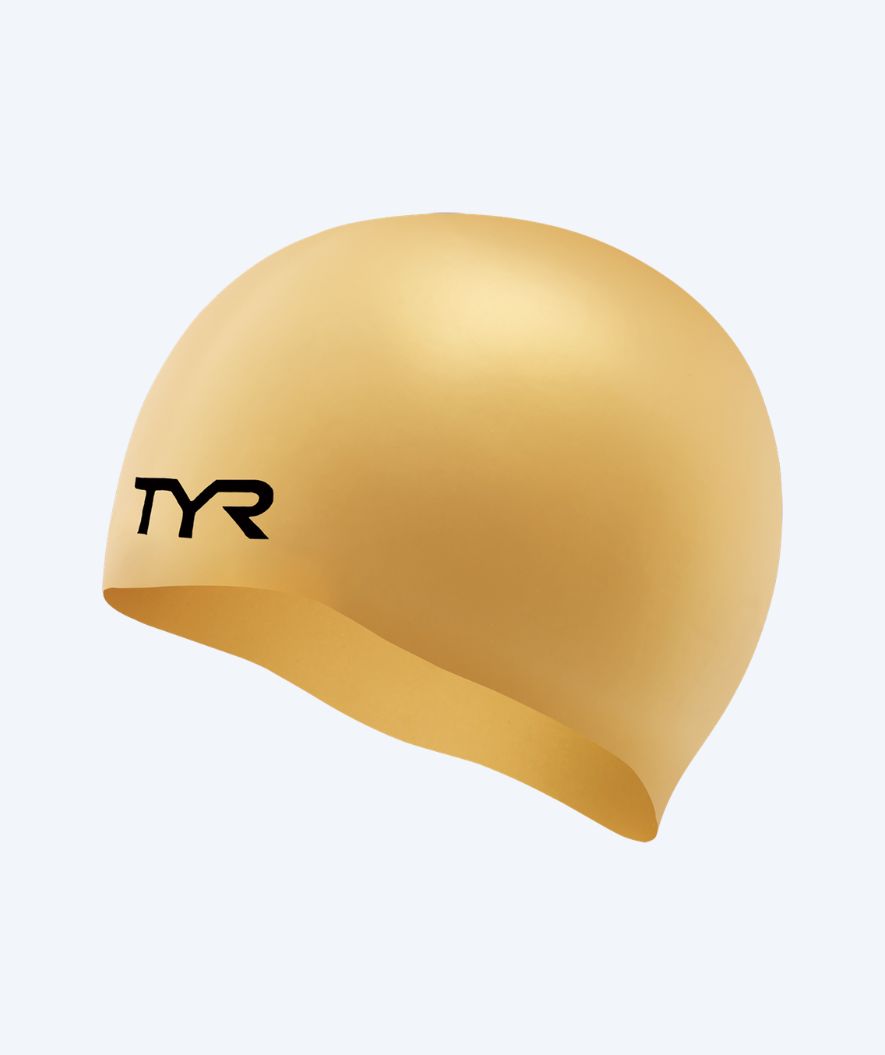 TYR swimming cap - Silicone - Gold