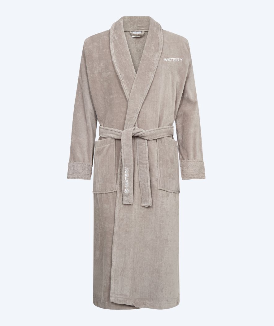 Watery bathrobe for men - Mariana - Gray