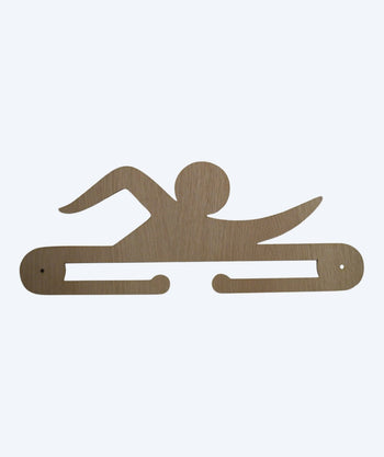 Watery medal holder for swimming (Crawl) - Wood