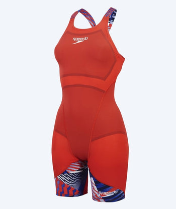 Speedo racing swimsuit for girls - LZR Ignite - Red/Blue