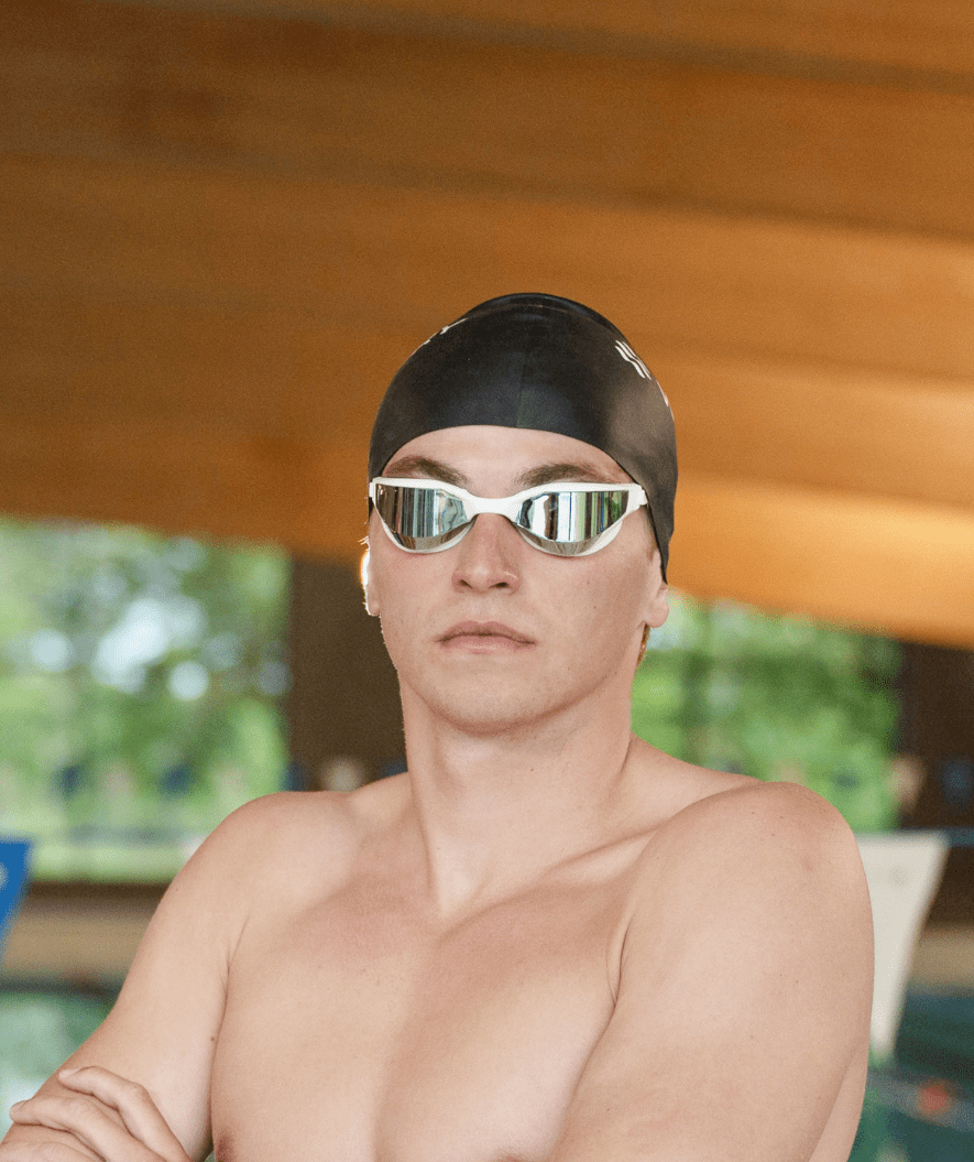 Watery swim goggles - Instinct Ultra Mirror - Black/gold