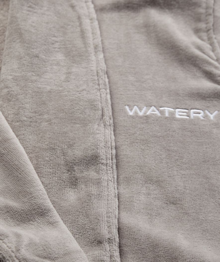 Watery bathrobe for men - Mariana - Gray