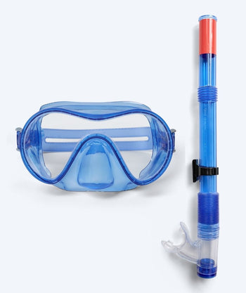 Watery Combo snorkel set for junior (8-15) - Jubal - Blue