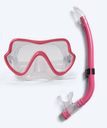 Watery Combo snorkel set for junior (8-15) - Trigger - Red