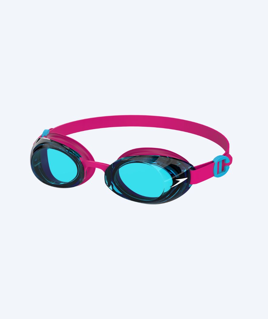 Speedo swimming goggles for kids (6-14) - Jet 2.0 - Light pink/blue