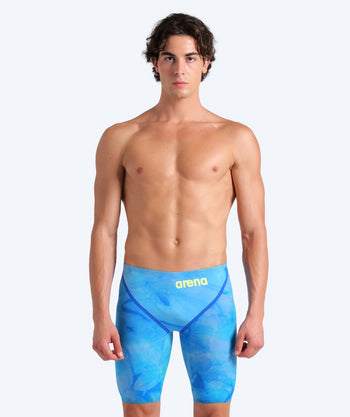Arena competition swim trunks for men - Carbon Glide - Light blue