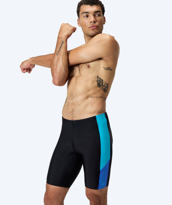 Speedo long swim trunks for men - Dive - Black/light blue
