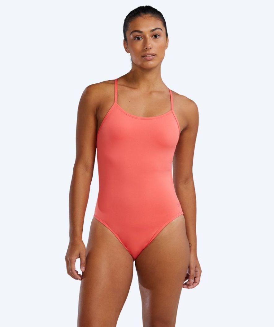 TYR swimsuit for women - Durafast Solid Cutoutfit - Light pink