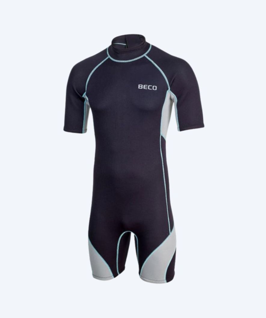 Beco wetsuit for men in neoprene - Neoprene Shorty - Black/grey