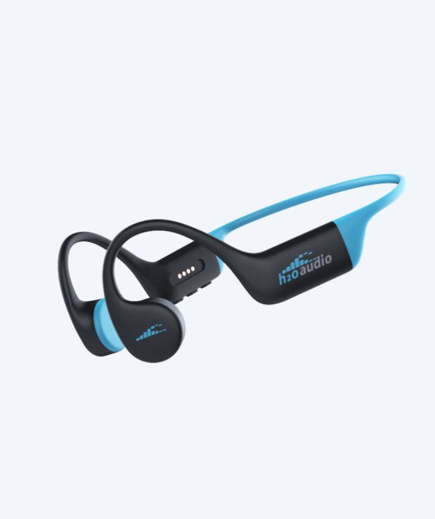 H2OAudio waterproof MP3 headphones - Tri 2 Multi-Sport m. BT og MP3 - Blue/black