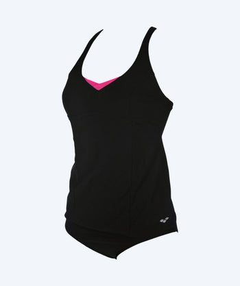 Arena tankini for women - Alicia - Black/pink