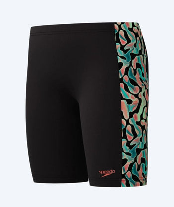 Speedo jammer for boys - Digital Panel - Black/Green
