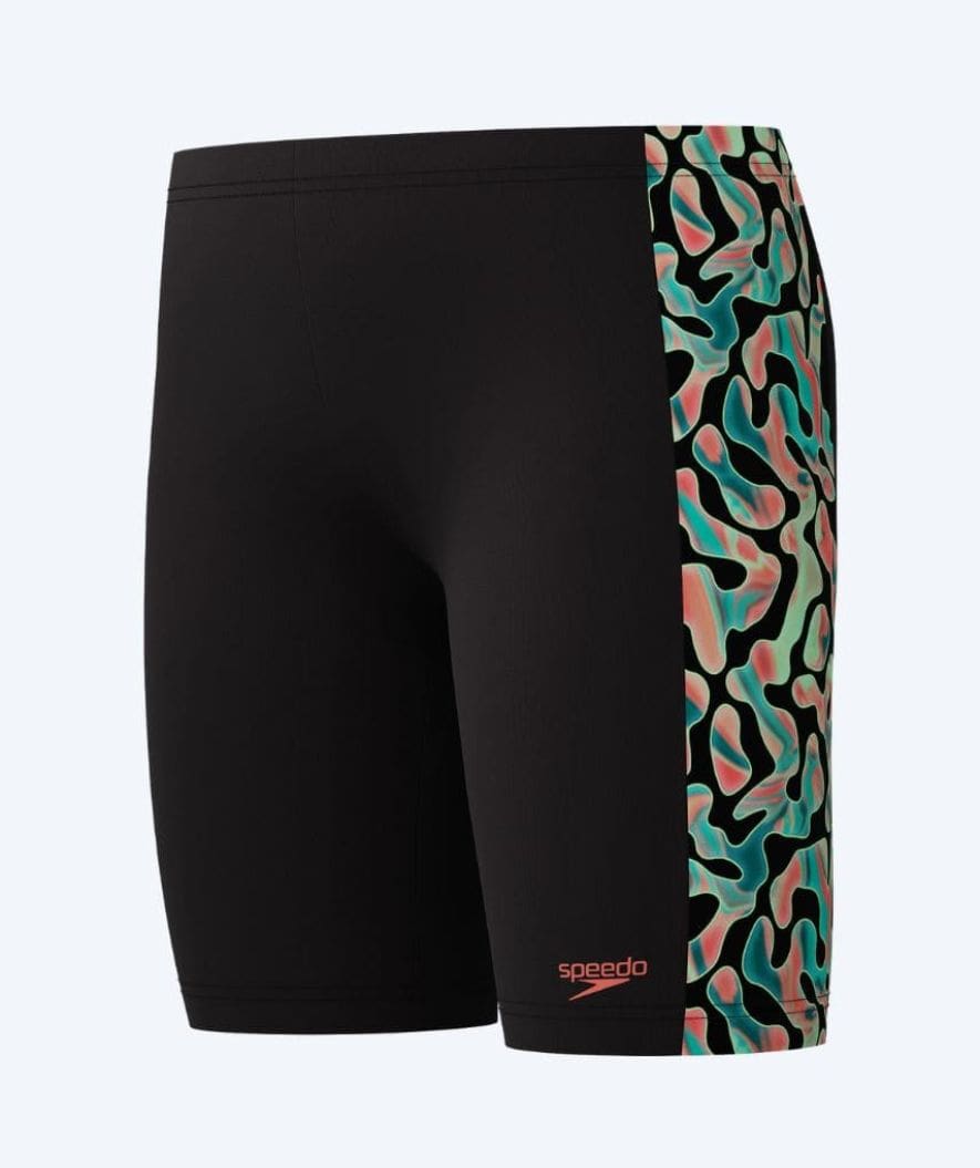 Speedo jammer for boys - Digital Panel - Black/Green