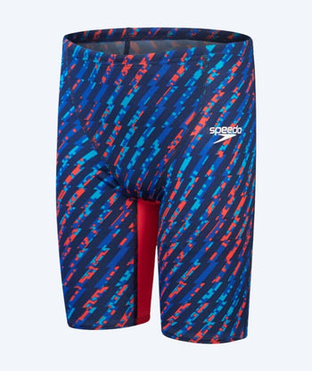 Speedo competition swim trunks for boys - Endurance+ - Blue/red
