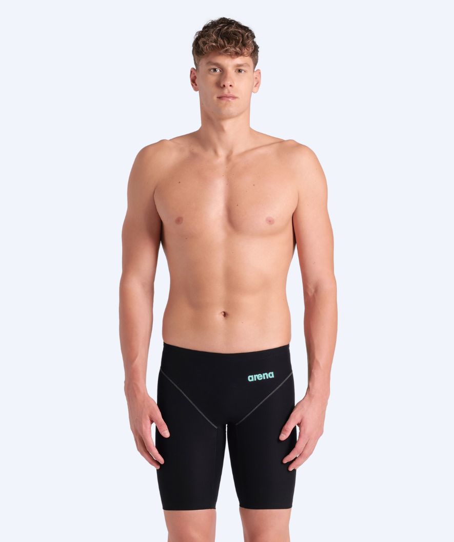 Arena racing jammers for men - Impulso - Black/light blue