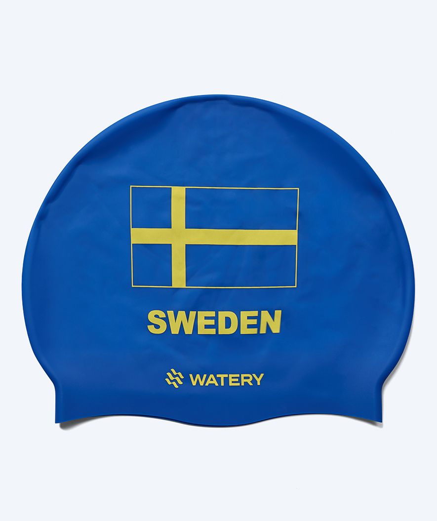Watery swim cap - Sweden - Blue