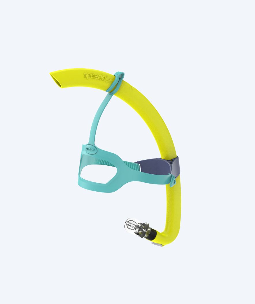 Speedo center snorkel for juniors - Bullet Head - Yellow/turquoise