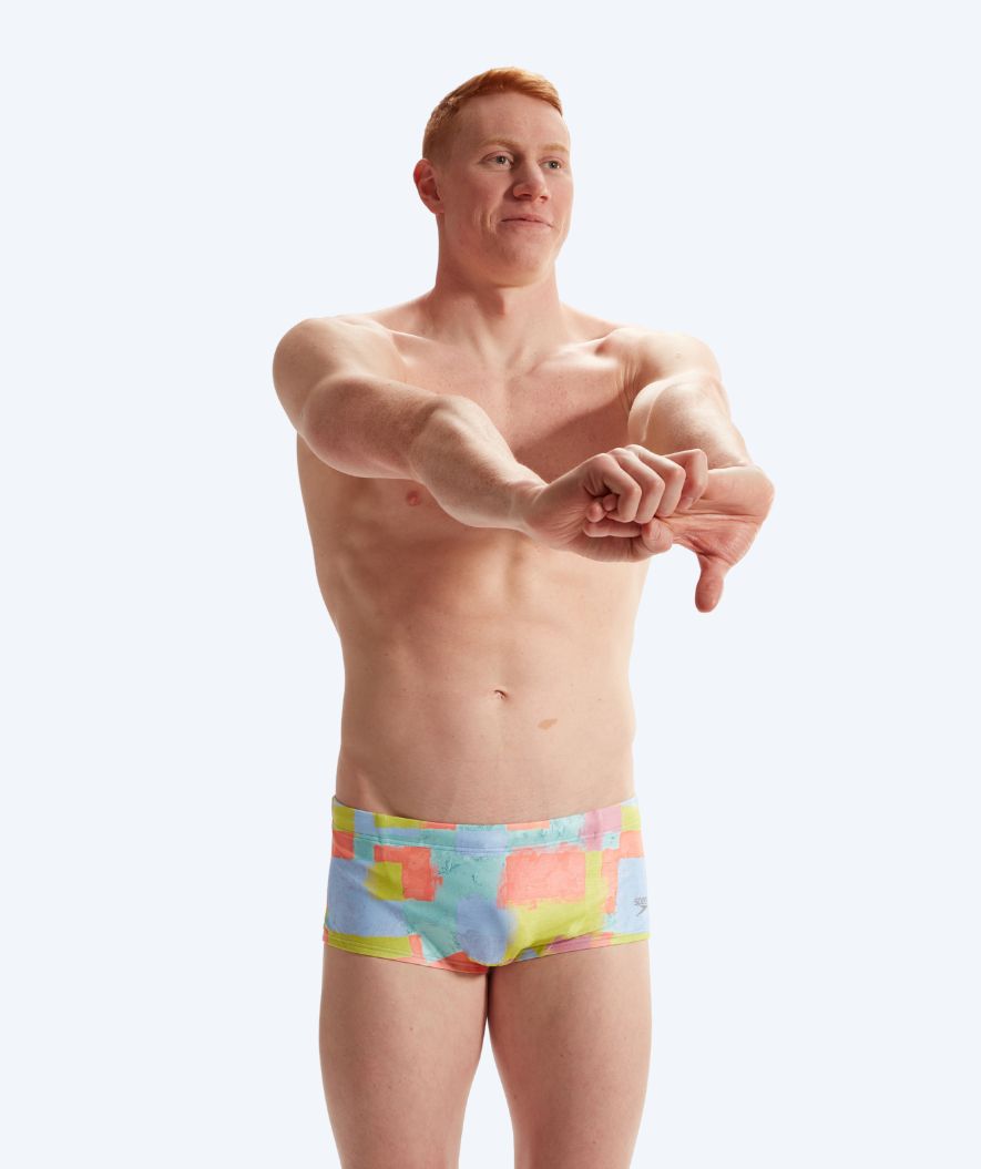 Speedo trunks for men - Club Training Allover - Pink/yellow