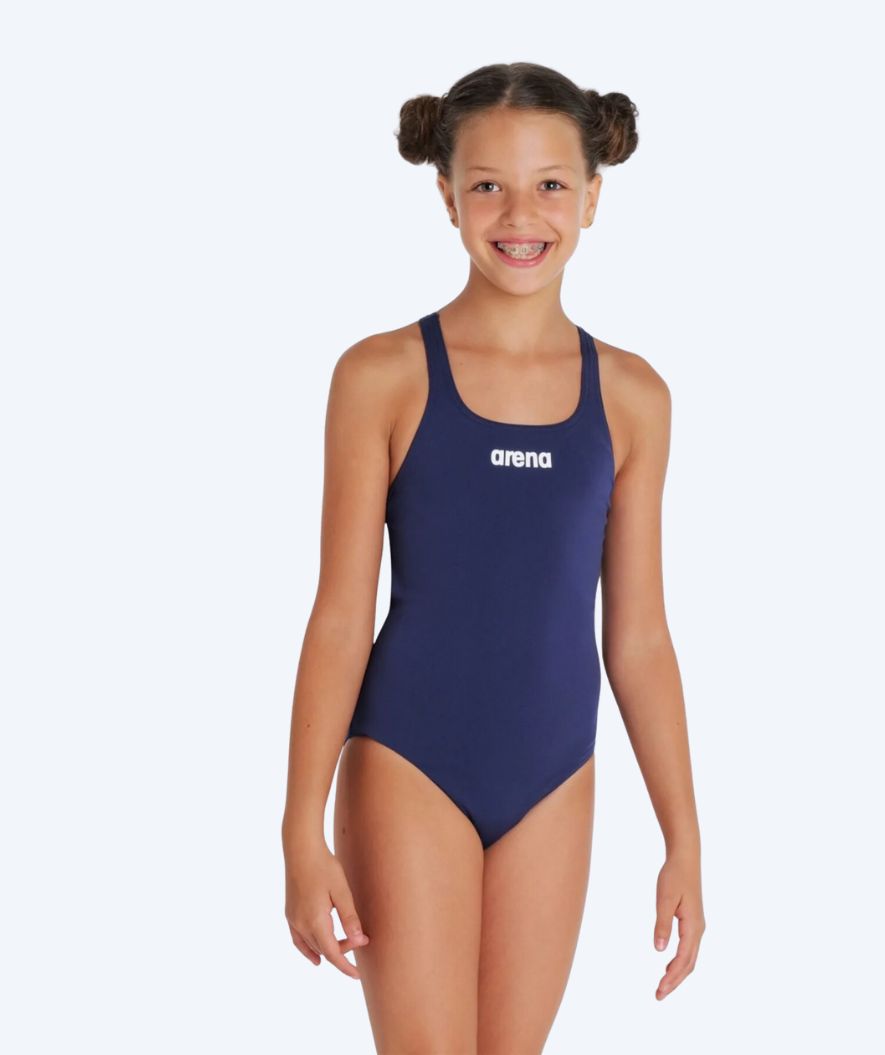 Arena swimsuit for girls - Team Swim Pro Solid - Dark Blue