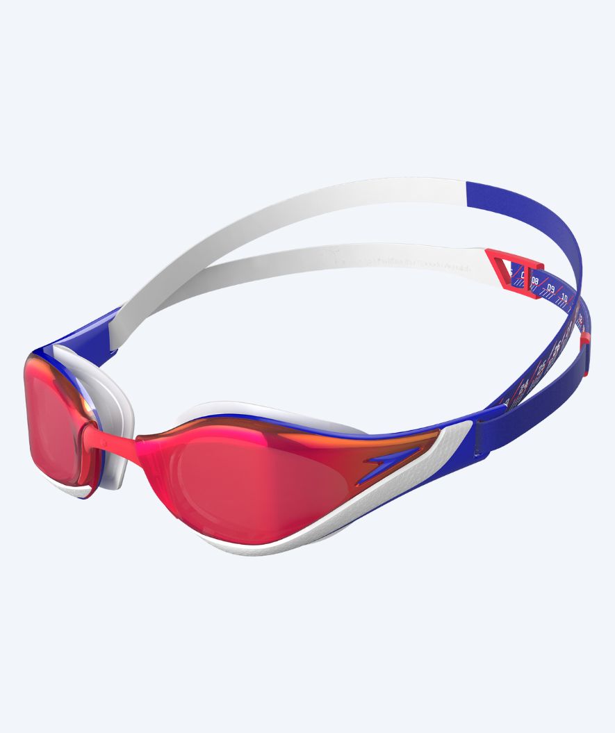 Speedo Elite swim goggles - Fastskin Pure Focus Mirror - Red/blue