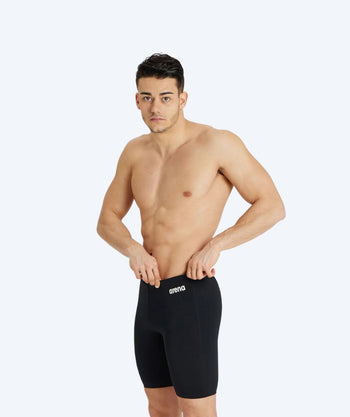 Arena long swim trunks for men - Team Swim Solid - Black