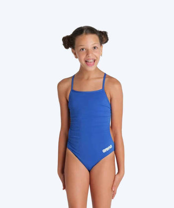 Arena swimsuit for girls - Team Challenge Solid - Blue
