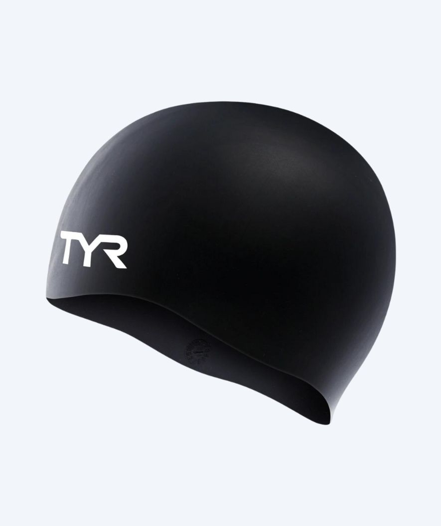 TYR swim cap - Silicone - Black