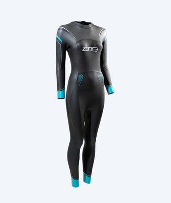 ZONE3 wetsuit for women - Azure 2.0 - Black/lichtblauw
